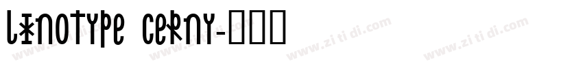 Linotype Cerny字体转换